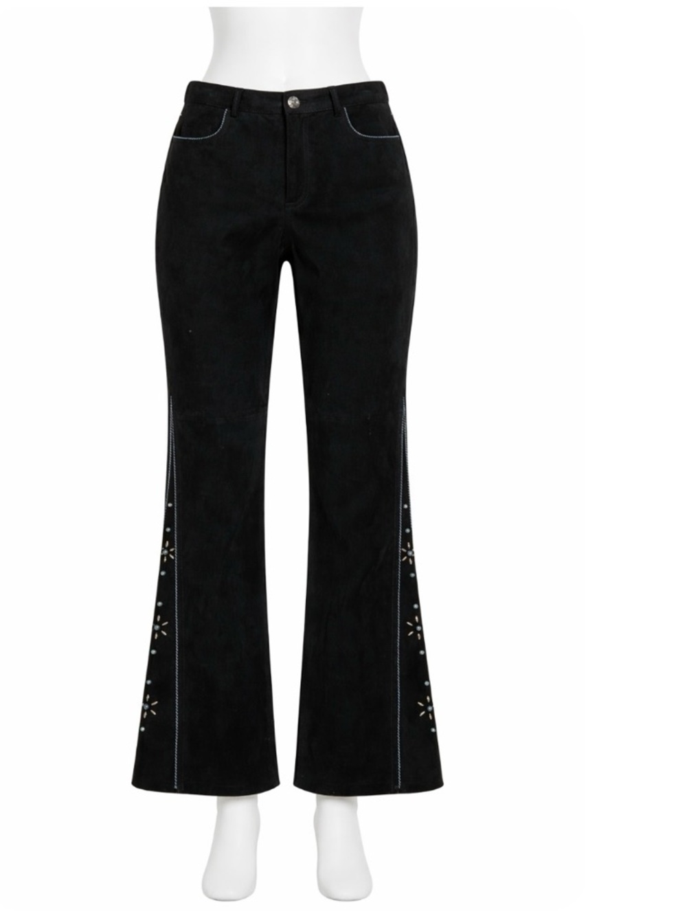 Scully vintage suede leather boho Western pants size 10
